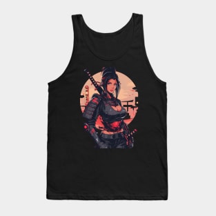 Thicc Samurai Girl Japanese Ninja Tank Top